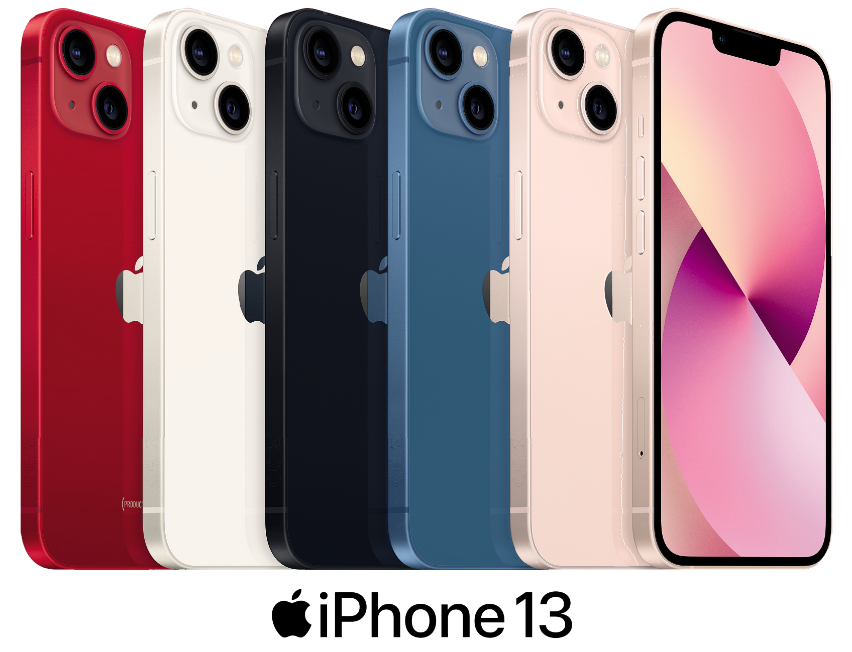iPhone 13 in all its colours.